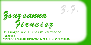 zsuzsanna firneisz business card